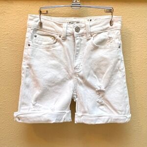 Indigo Rein Juniors Distressed White Jean Shorts Size 3